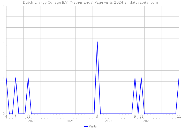 Dutch Energy College B.V. (Netherlands) Page visits 2024 