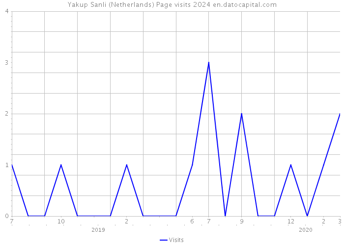 Yakup Sanli (Netherlands) Page visits 2024 