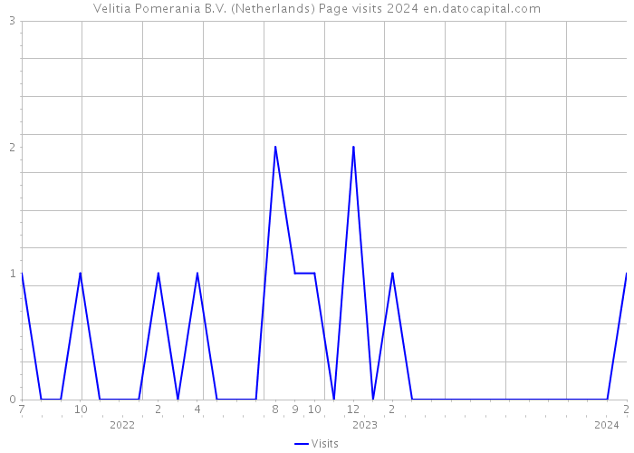 Velitia Pomerania B.V. (Netherlands) Page visits 2024 