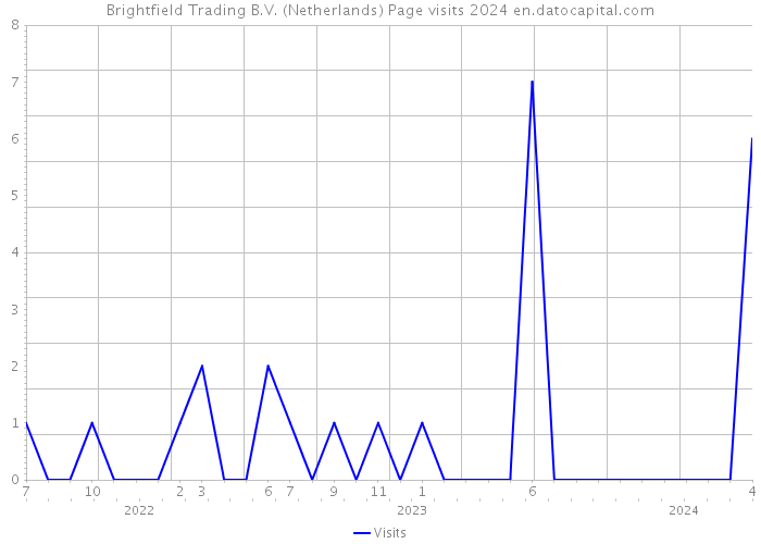 Brightfield Trading B.V. (Netherlands) Page visits 2024 