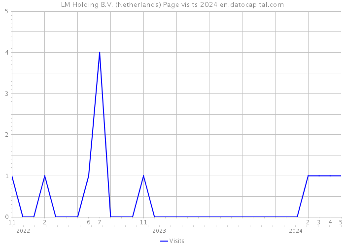 LM Holding B.V. (Netherlands) Page visits 2024 