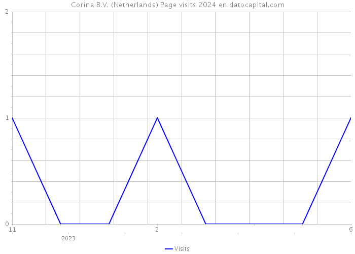 Corina B.V. (Netherlands) Page visits 2024 