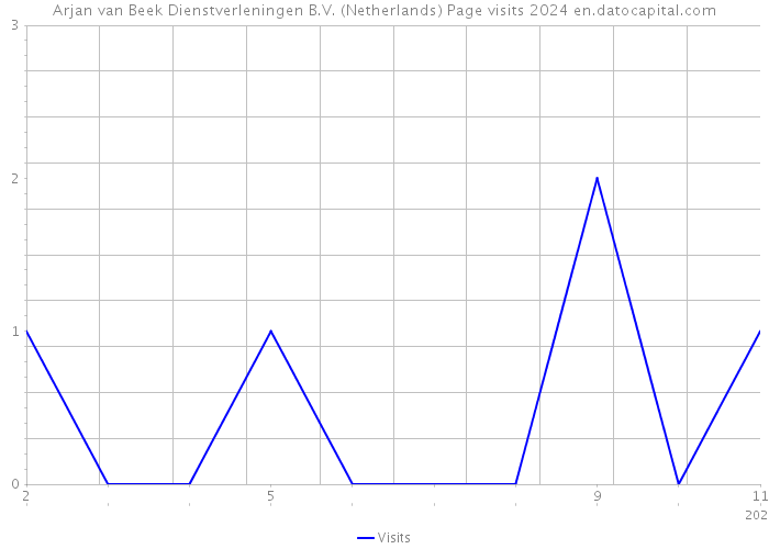 Arjan van Beek Dienstverleningen B.V. (Netherlands) Page visits 2024 