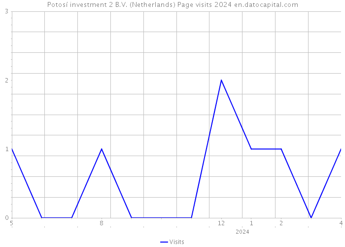 Potosí investment 2 B.V. (Netherlands) Page visits 2024 