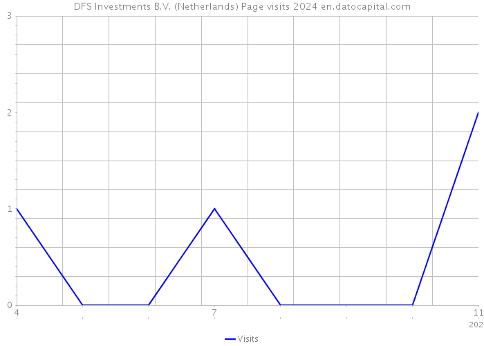 DFS Investments B.V. (Netherlands) Page visits 2024 