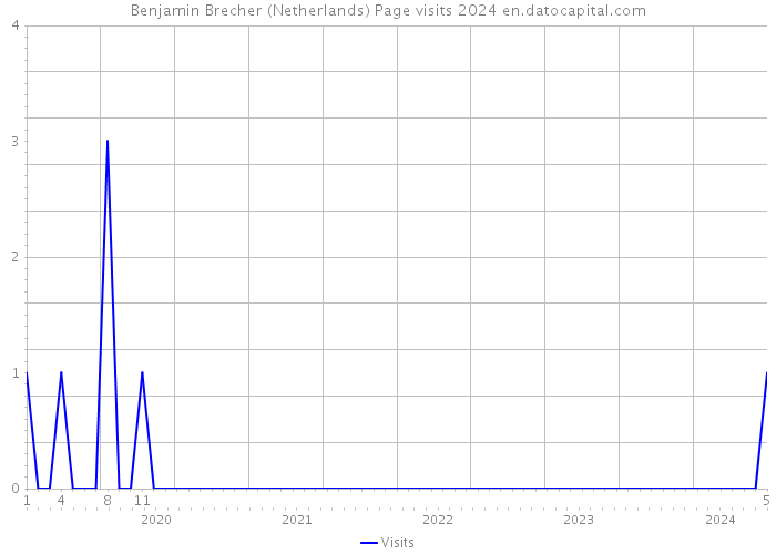 Benjamin Brecher (Netherlands) Page visits 2024 