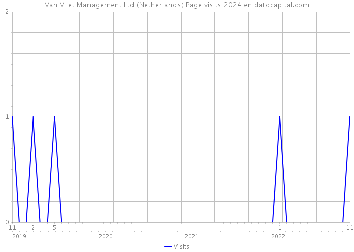 Van Vliet Management Ltd (Netherlands) Page visits 2024 