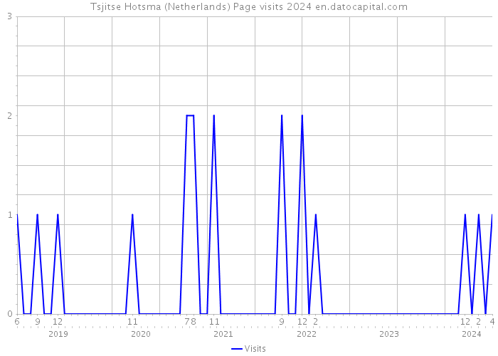 Tsjitse Hotsma (Netherlands) Page visits 2024 