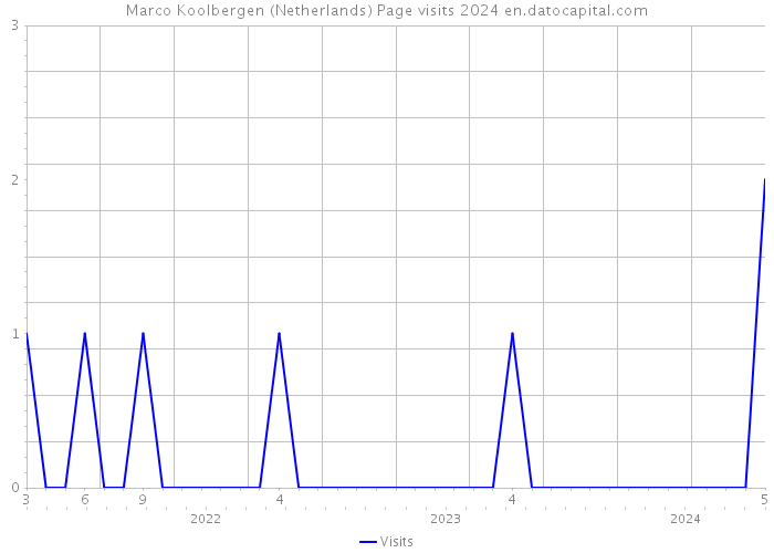Marco Koolbergen (Netherlands) Page visits 2024 