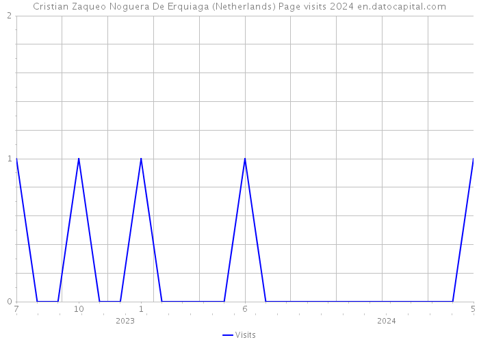 Cristian Zaqueo Noguera De Erquiaga (Netherlands) Page visits 2024 