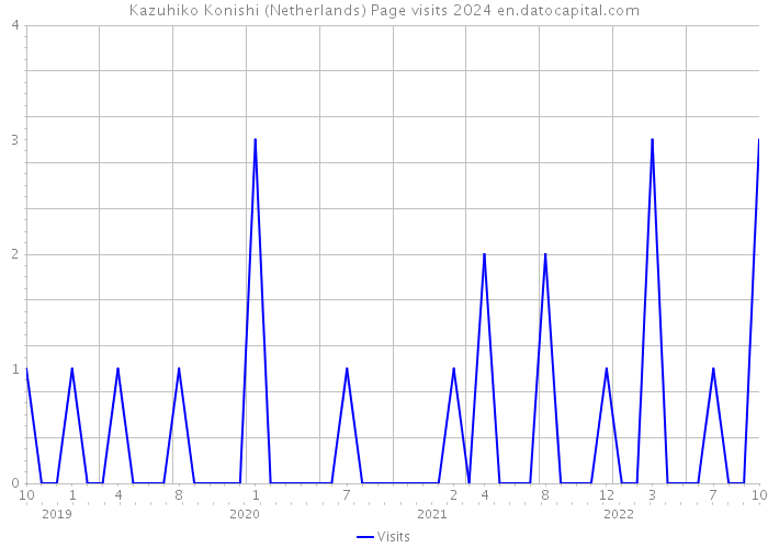 Kazuhiko Konishi (Netherlands) Page visits 2024 