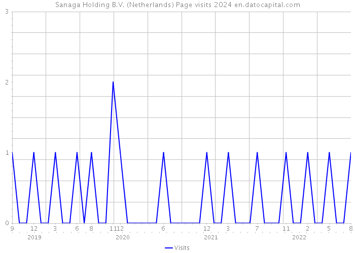 Sanaga Holding B.V. (Netherlands) Page visits 2024 