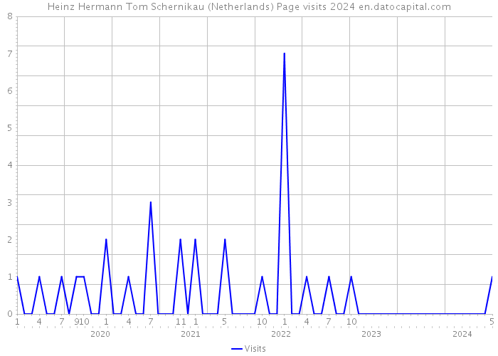 Heinz Hermann Tom Schernikau (Netherlands) Page visits 2024 