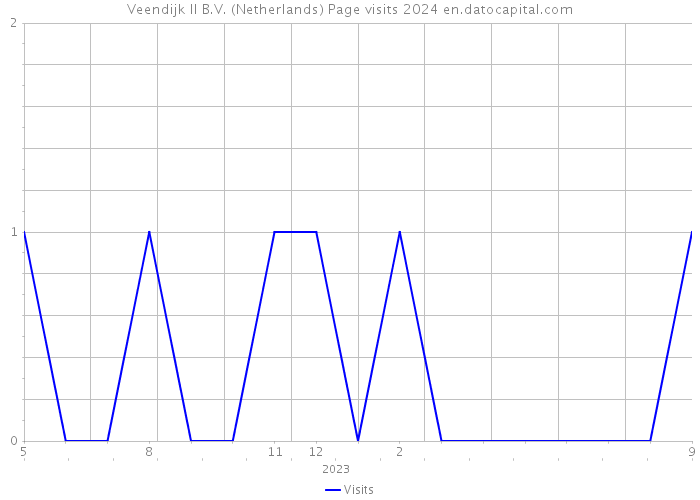 Veendijk II B.V. (Netherlands) Page visits 2024 