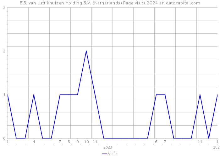 E.B. van Luttikhuizen Holding B.V. (Netherlands) Page visits 2024 