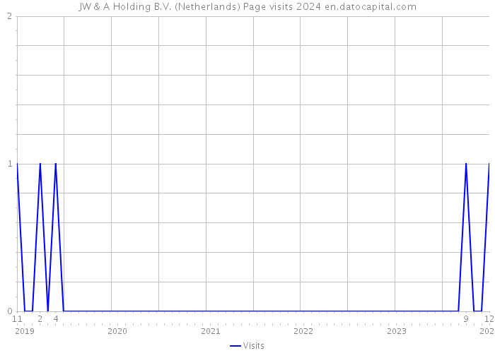 JW & A Holding B.V. (Netherlands) Page visits 2024 