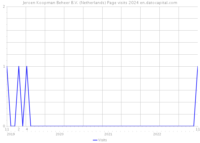 Jeroen Koopman Beheer B.V. (Netherlands) Page visits 2024 