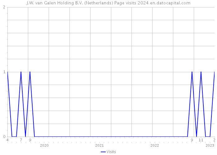 J.W. van Galen Holding B.V. (Netherlands) Page visits 2024 