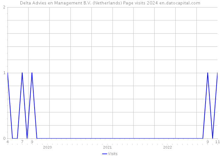 Delta Advies en Management B.V. (Netherlands) Page visits 2024 