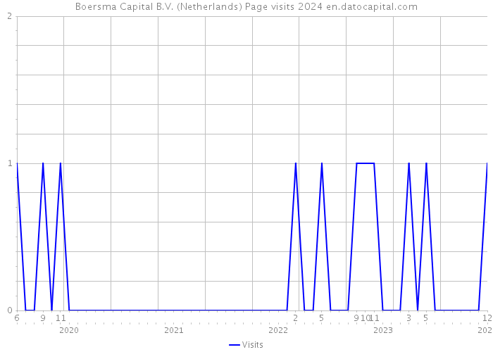 Boersma Capital B.V. (Netherlands) Page visits 2024 