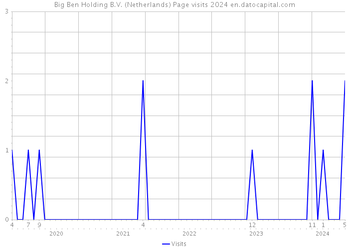 Big Ben Holding B.V. (Netherlands) Page visits 2024 