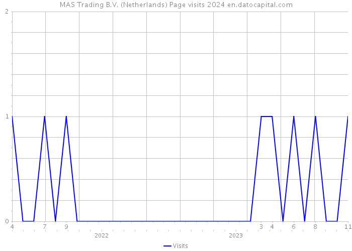 MAS Trading B.V. (Netherlands) Page visits 2024 