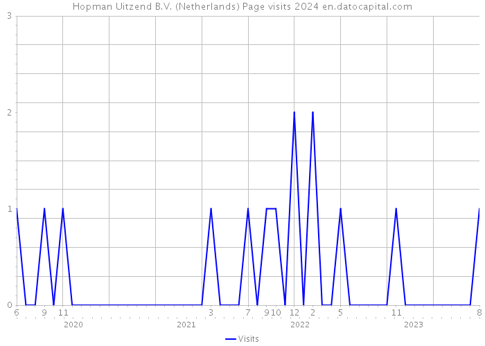 Hopman Uitzend B.V. (Netherlands) Page visits 2024 