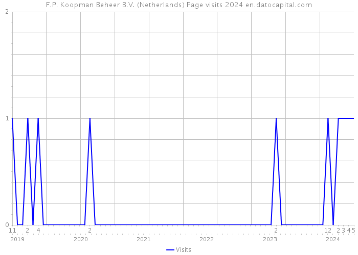 F.P. Koopman Beheer B.V. (Netherlands) Page visits 2024 