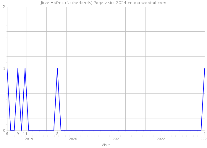 Jitze Hofma (Netherlands) Page visits 2024 