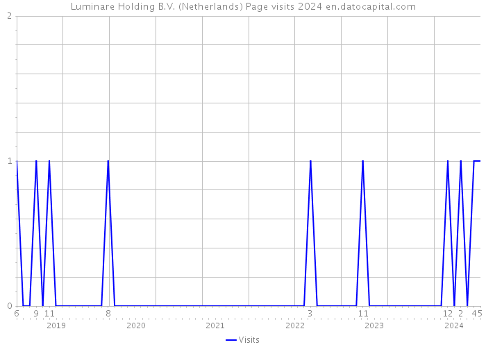 Luminare Holding B.V. (Netherlands) Page visits 2024 