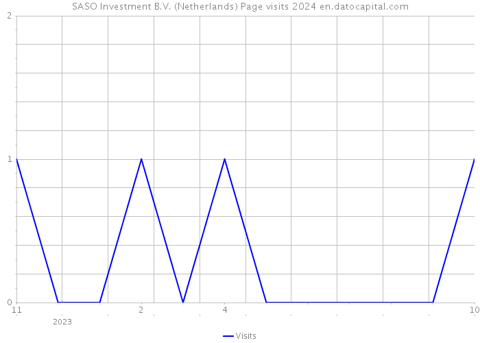 SASO Investment B.V. (Netherlands) Page visits 2024 