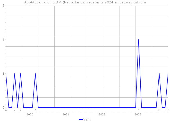 Apptitude Holding B.V. (Netherlands) Page visits 2024 