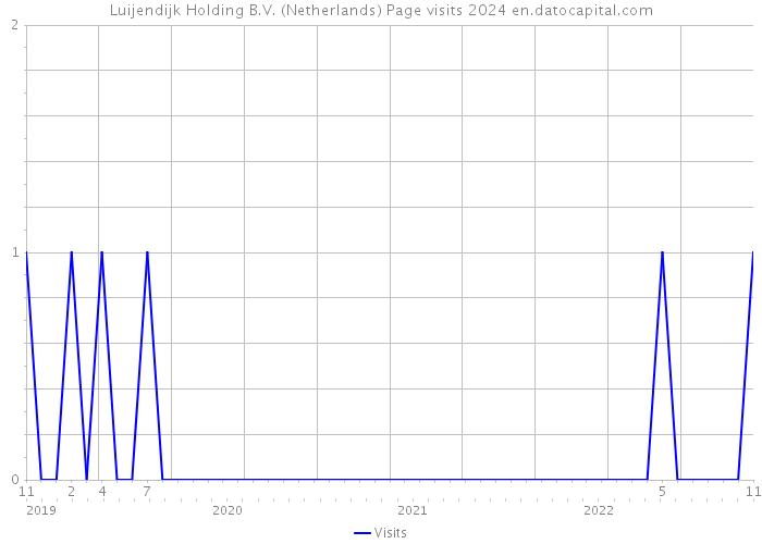 Luijendijk Holding B.V. (Netherlands) Page visits 2024 
