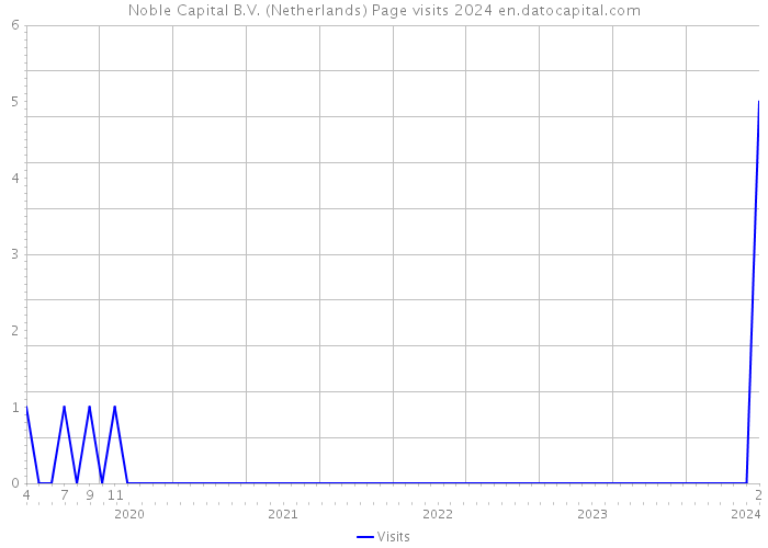 Noble Capital B.V. (Netherlands) Page visits 2024 