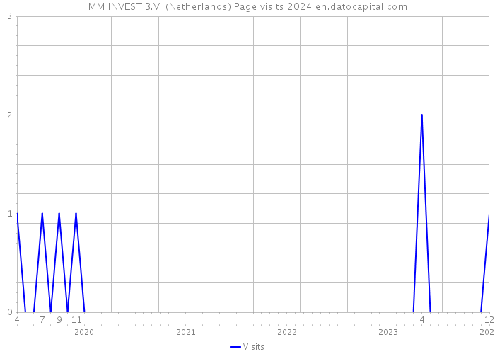 MM INVEST B.V. (Netherlands) Page visits 2024 
