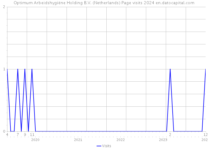 Optimum Arbeidshygiëne Holding B.V. (Netherlands) Page visits 2024 