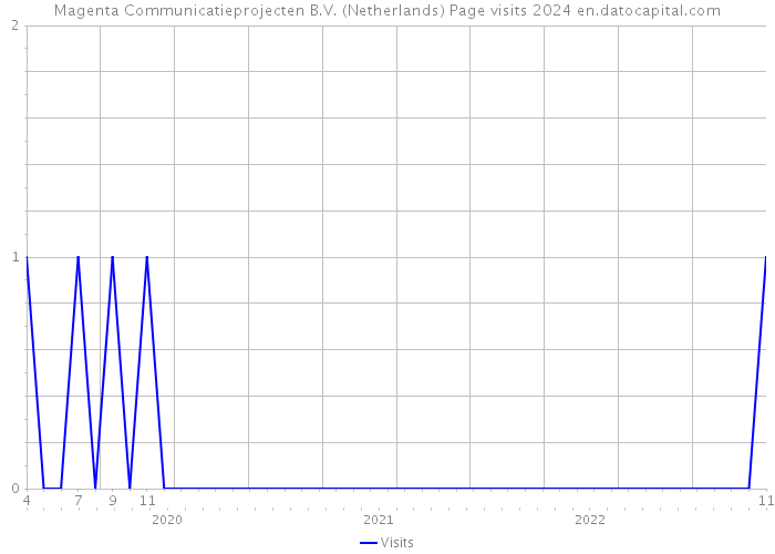 Magenta Communicatieprojecten B.V. (Netherlands) Page visits 2024 