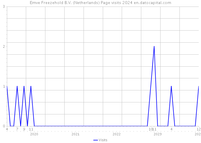 Emve Freezehold B.V. (Netherlands) Page visits 2024 