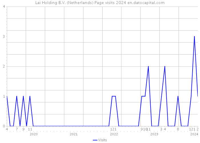 Lai Holding B.V. (Netherlands) Page visits 2024 
