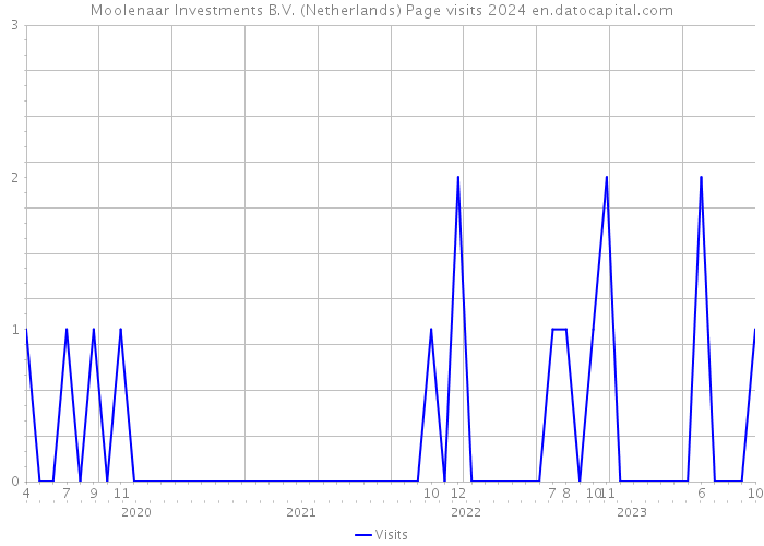 Moolenaar Investments B.V. (Netherlands) Page visits 2024 