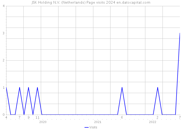JSK Holding N.V. (Netherlands) Page visits 2024 