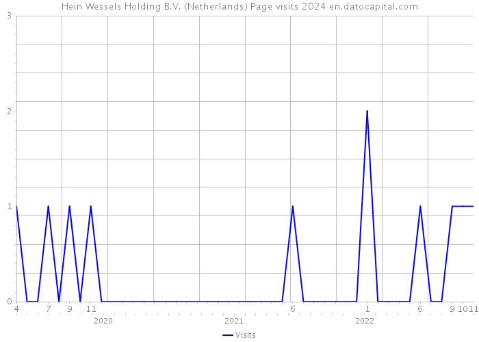 Hein Wessels Holding B.V. (Netherlands) Page visits 2024 