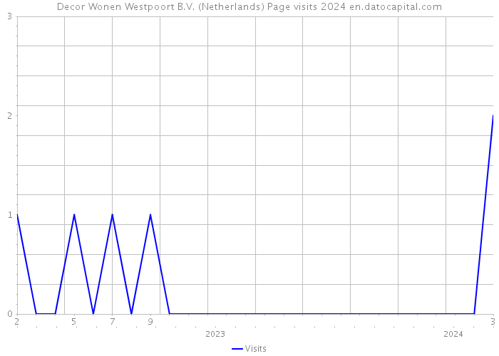 Decor Wonen Westpoort B.V. (Netherlands) Page visits 2024 