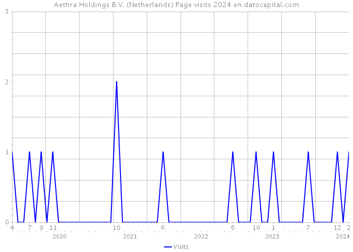 Aethra Holdings B.V. (Netherlands) Page visits 2024 