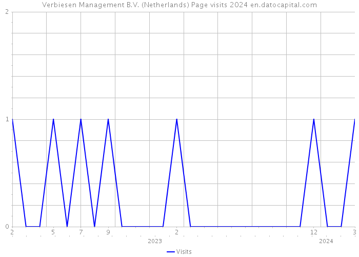 Verbiesen Management B.V. (Netherlands) Page visits 2024 