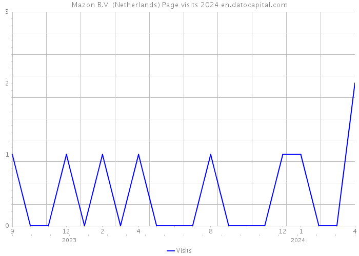 Mazon B.V. (Netherlands) Page visits 2024 