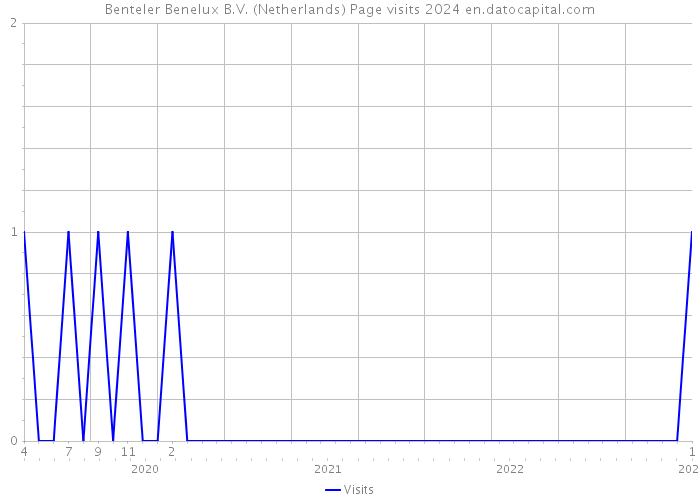 Benteler Benelux B.V. (Netherlands) Page visits 2024 