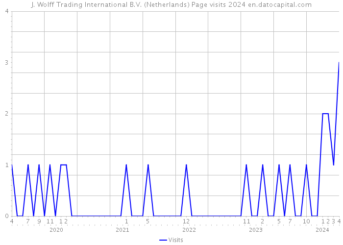J. Wolff Trading International B.V. (Netherlands) Page visits 2024 