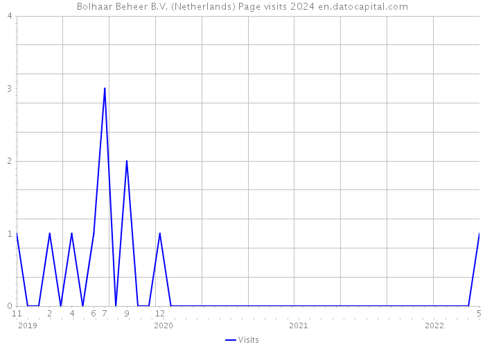 Bolhaar Beheer B.V. (Netherlands) Page visits 2024 