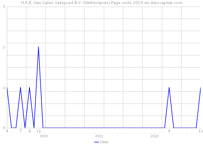 H.R.E. Van Galen Vastgoed B.V. (Netherlands) Page visits 2024 